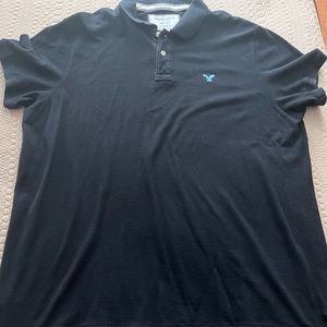 Black American eagle polo shirt